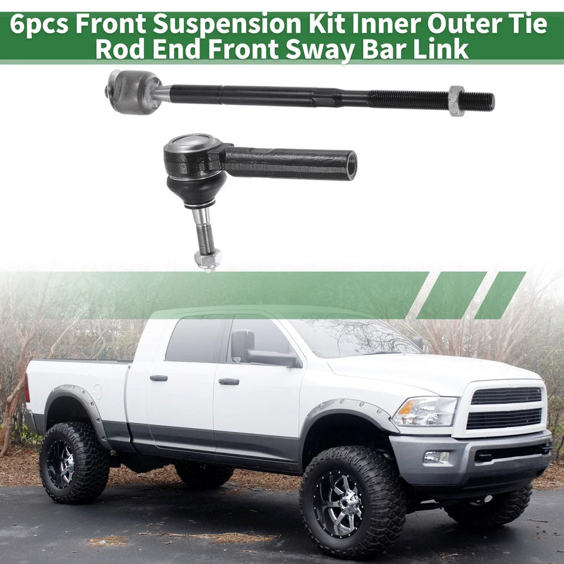 Dodge Journey 6pcs Front Suspension Kit Tie Rod Ends & Sway Bar Links