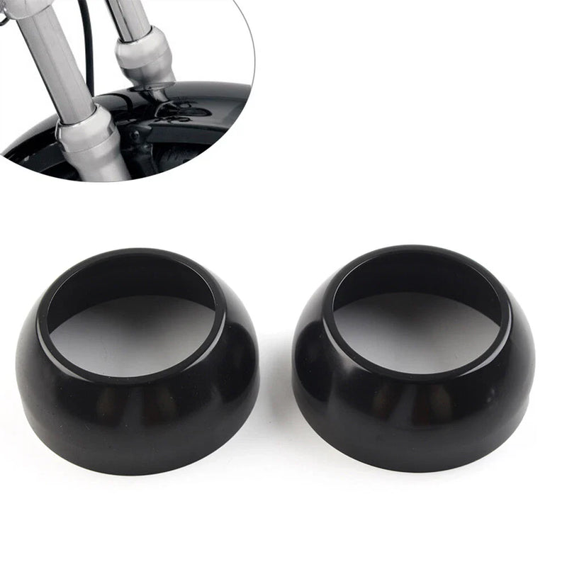 Harley FXSTB FXSTC FXDWG CNC 41MM Fork Boot Cap Covers (2000-2017)