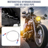 Motorcycle Set 110cm 10mm ID Hydraulic Brake Line Silver Tone