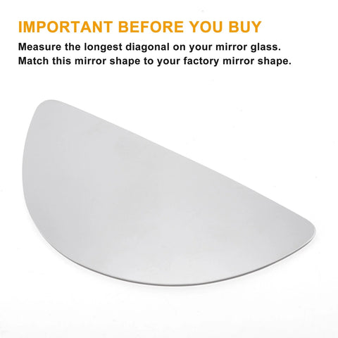 Ford Transit MK6 MK7 White Right Lower Side Mirror Glass (2000-2013)