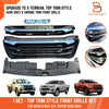 ISUZU D-MAX DARK GREY CHROME X-TERRIAN TRIM FRONT GRILLE (2020-2023)
