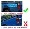 Nissan Datsun 720 4WD 2 x Black Trim Tail Light (1982-1984)