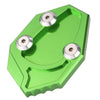 Kawasaki ZX-14R CNC Green Kickstand Pad Side Stand Foot Plate (2008-2011)