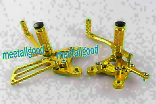 Honda CBR900 1993-1999 - 2 x Foot Rest Pegs Gold Aluminum Rearsets