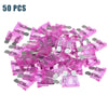 Car Boat Truck SUV Motorcycle Purple 50pcs Mini Blade Fuses 3A