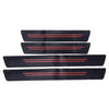 Make & Model 4pcs Carbon Fiber Car Door Sill Plate Protector Scuff Cover