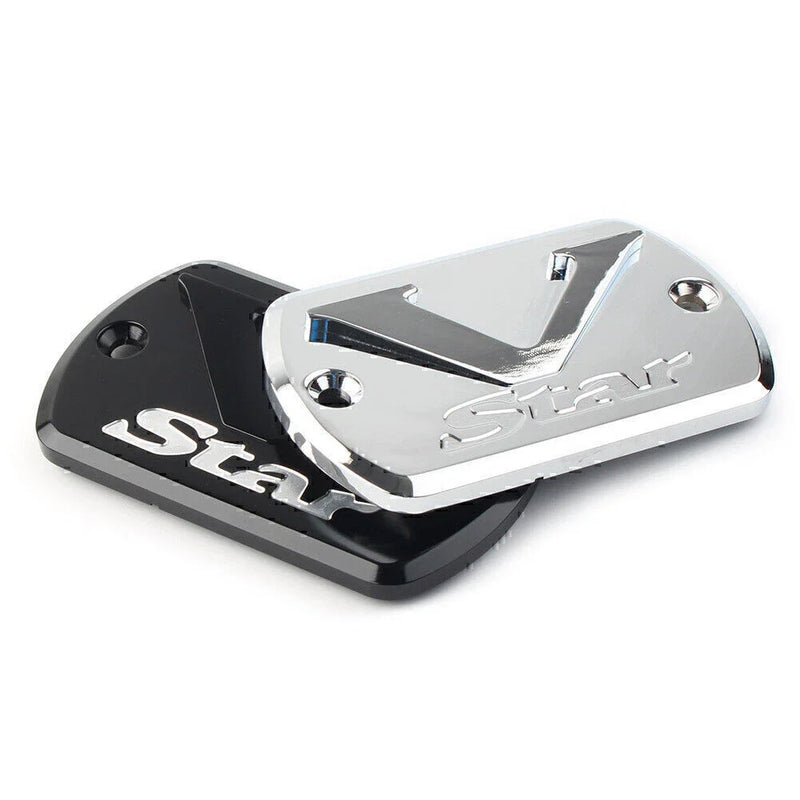 Yamaha V Star XVS 650-1300 Chrome Brake Fluid Cap Reservoir Cover