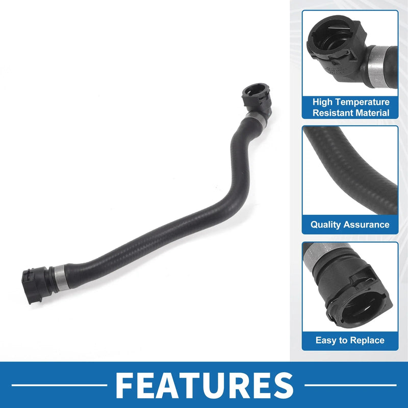 BMW 230i 2.0L (2017-2020) Rubber Black 1 x Piece Heater Hose