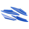 Car Universal ABS Plastic Front Bumper Canards Splitter Fins Spoiler