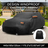 Toyota Supra Driver Door Zipper Waterproof Aluminum Film Car Cover