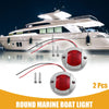 Boat Red 2 x Universal Interior Round Marine Boat Light with 6 LEDs