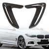 BMW 3 Series GT Black Side Body Marker Fender Air Wing Vent Trim (2013-2017)