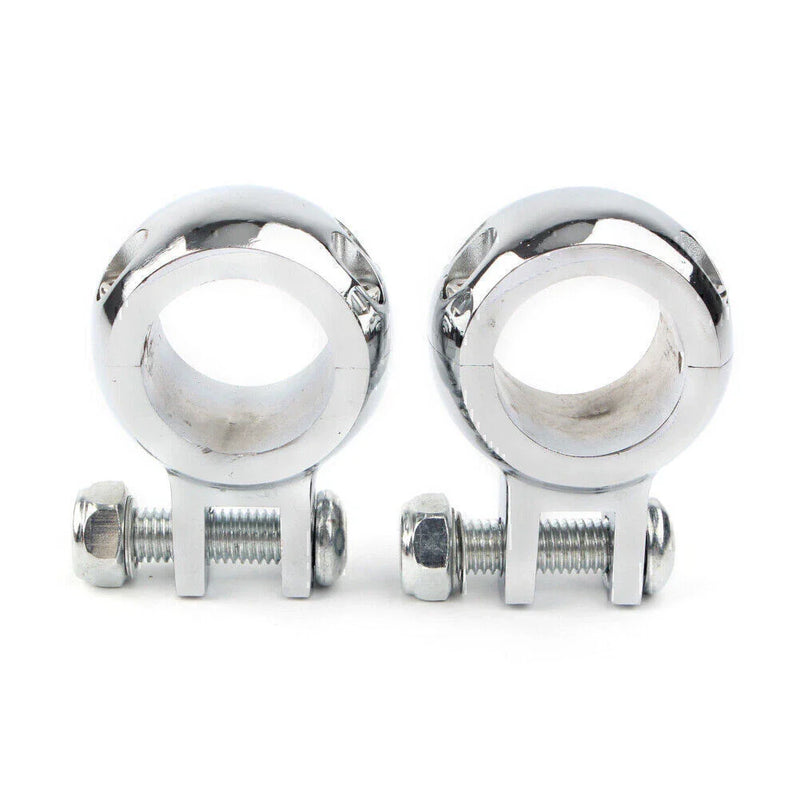 Harley 1-1/4" Engine Crash Bar Foot Peg Mount Clamp