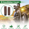 Motorcycle Handlebar Grips 25mm Hand Grips TPU Brown