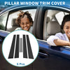 Lexus ES 6 Pcs Black Door Pillar Window Trim (2002-2006)