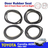 Door Rubber Seal Set 4 Fits Toyota Corolla AE80 AE82 EE80 4D Sedan 1983-87 D09