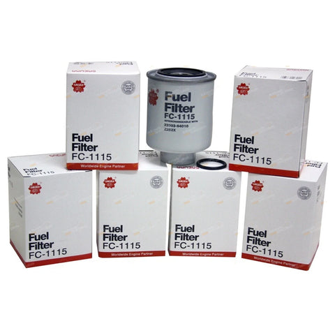 Toyota Landcruiser 4.2L 1HZ Diesel 6 Pack Fuel Filter