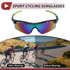 1 x Motorcycle Riding Goggles Green Lens Black Frame PC Cycling Sunglasses
