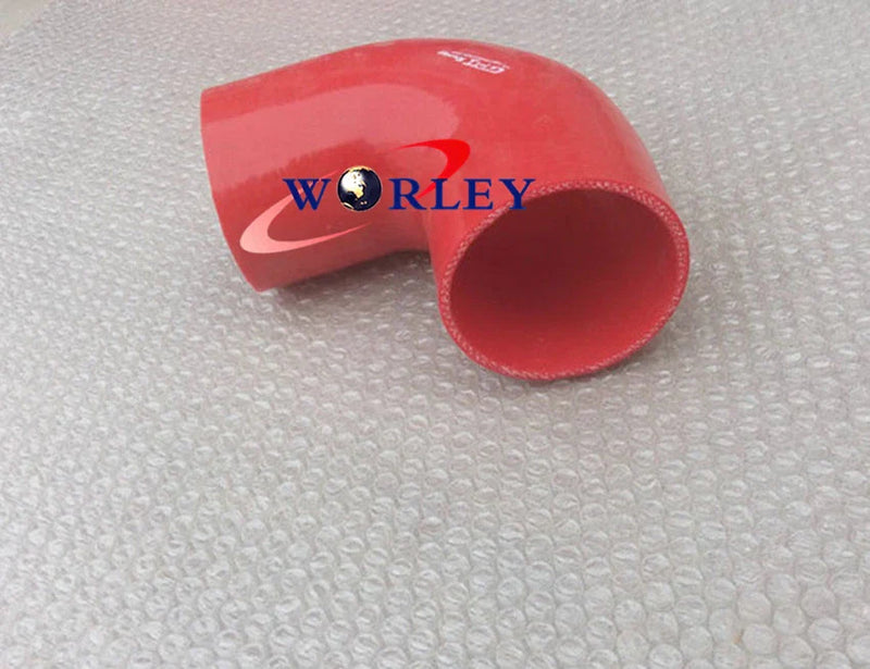Intercooler Turbo Pipe RED 2.5" 90 Degree 63mm Silicone Elbow Hose