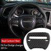 Dodge Charger Steering Wheel Trim Decor Cover Carbon Fiber Sticker (2015-2021)