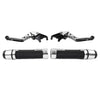Suzuki GSX1400 Silver Extendable Brake Clutch Levers Grips Set (2001-2008)