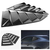 Chevy Camaro Carbon Fiber Rear Side Window Louver Covers (2016-2018)