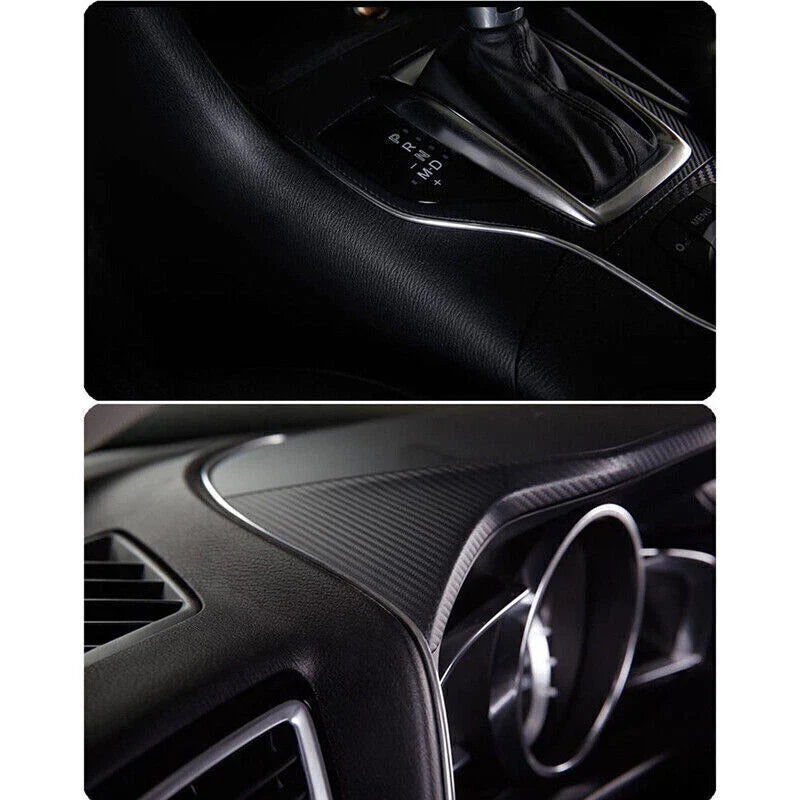 Auto 10M Silver Car Interior Edge Gap Line Moulding Trim