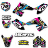 Suzuki DRZ 70 (2009-2024) RUSH Style Stickers Custom Graphic Kit
