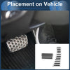Honda Civic (2006-2009) Silver Tone 2 x Foot Accelerator Pedal Covers