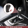 Chevrolet Cruze Gear Shift Knob Cover Pebbled Black Red Faux Leather