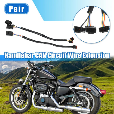 Harley Softail Dyna Harness / 10in / Handlebar CAN Bus Wire Ext