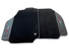 Ferrari F8 Tributo Black Carbon Leather Tailored Carpets Floor Mats