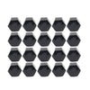 Car - Fits Various Models 17mm Black Wheel Lug Nut Bolt Cover Caps (20 Pcs)