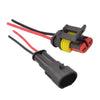 Set Electrical Cable 2 x Pin Connector Plug