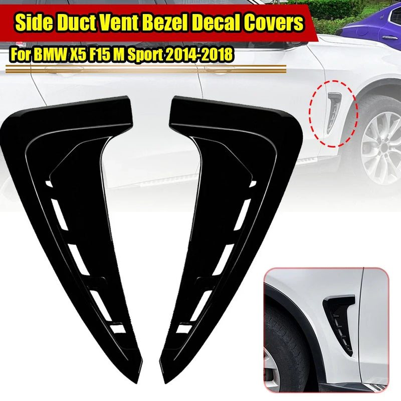 BMW X5 Gloss Black Side Air Fender Vent Cover (2014–2018)