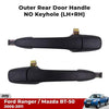 Outer Door Handle Black Rear L+R Fits Ford Ranger Mazda BT-50 Pickup 2006-11 D06