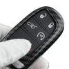 Dodge Charger, Jeep Cherokee Carbon Fiber Style Key Fob Case Cover (2011-2023)