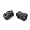 Harley Dyna 39mm 49mm Black Front Turn Signal Relocation Kit