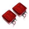 Car Square Dual Face Stud Mount Fender Marker Turn Signal Lights