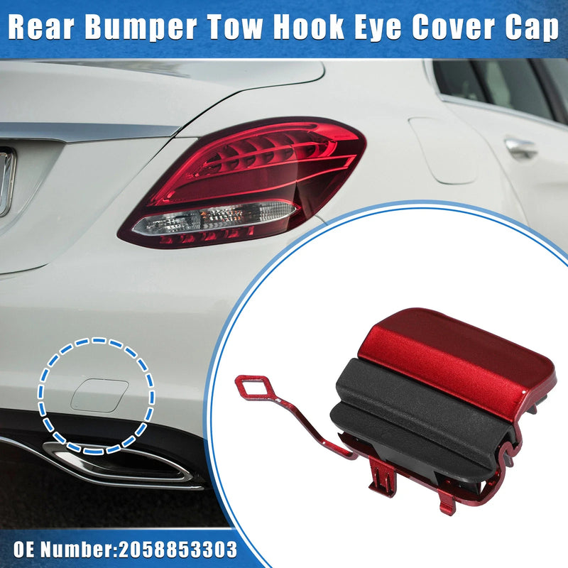 Mercedes-Benz C300 Car Rear Bumper Tow Hook Eye Hole Cover (2019-2021)