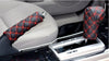 Manual Cars 2 x Gear Shift And Handbrake Cover Set Red Wine Cloth