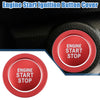 Lexus IS ES RX GS NX Aluminum Red Engine Start Ignition Button Sticker