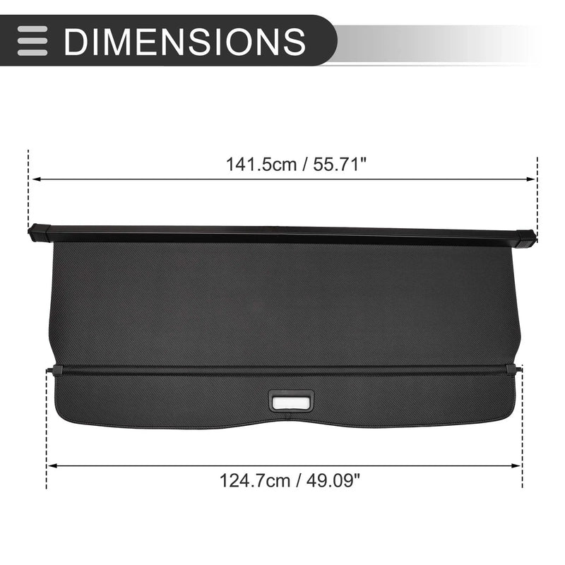 BMW X5 E53 Retractable Cargo Cover Black Carbon Fiber (2000-2006)