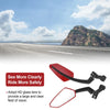 Motorcycle M8/M10 1 Set Side Rearview Mirrors Red Plastic