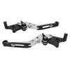 Suzuki GSXR600 GSXR750 GSXR1000 Silver Extendable Brake Clutch Levers (06-10)