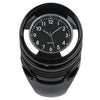 Harley 1 x Chrome/Black 1.25" Handlebar Mount Clamp Clock