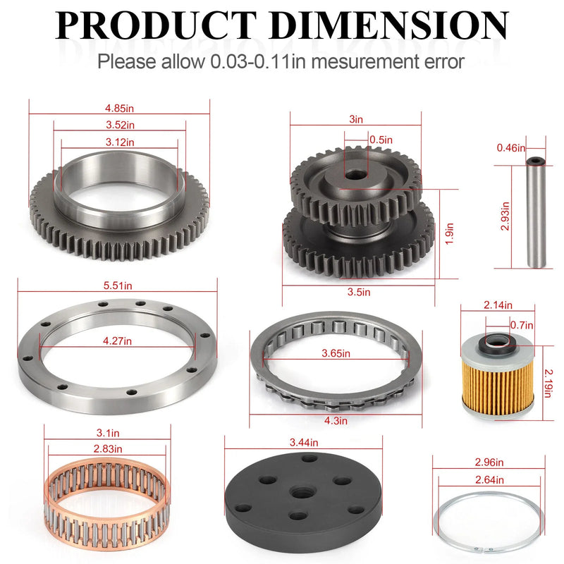 Yamaha V-Star 1100 XVS1100 Starter Clutch Kit & Puller Idler (1999–2009)