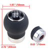 Universal Cars - Black Leather 6 Speed Gear Shift Knob