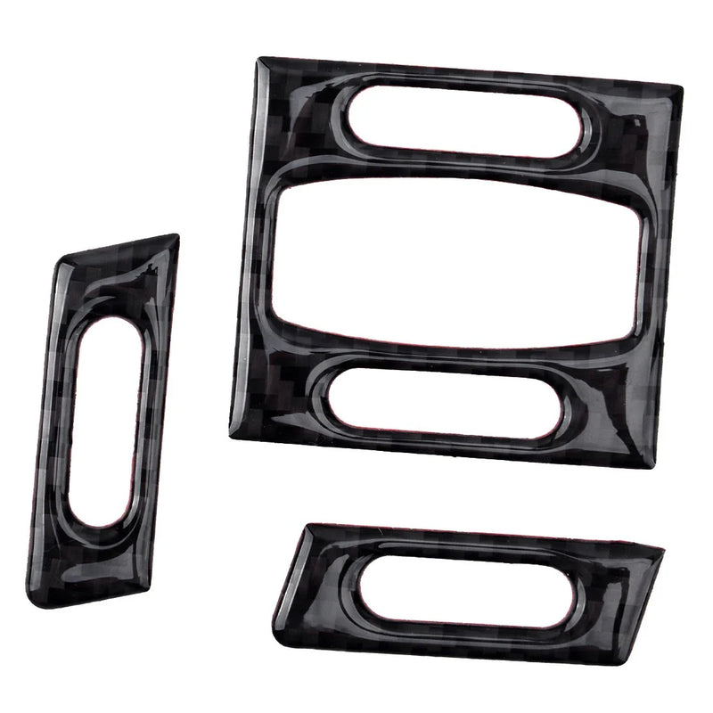 BMW 5 Series Carbon Fiber Central Air Vent Outlet Cover Trim (2005-2010)