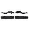 Suzuki GSXR600 / 750 Black Extendable Brake Clutch Levers Grip Set (2006-2023)